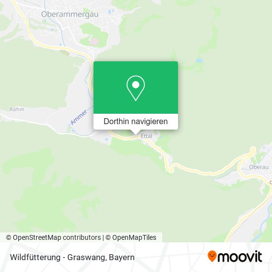 Wildfütterung - Graswang Karte