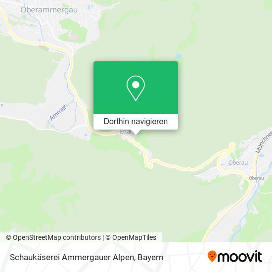 Schaukäserei Ammergauer Alpen Karte