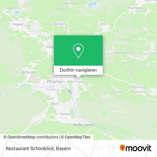 Restaurant Schönblick Karte