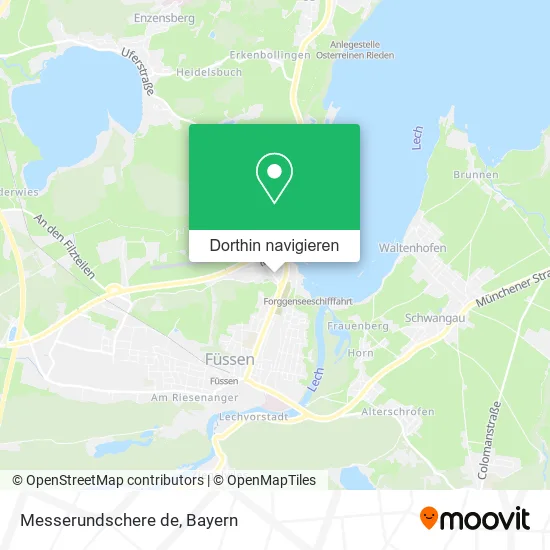 Messerundschere de Karte