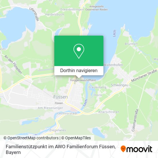 Familienstützpunkt im AWO Familienforum Füssen Karte