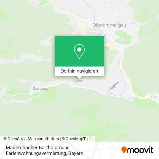 Madersbacher Bartholomäus Ferienwohnungsvermietung Karte