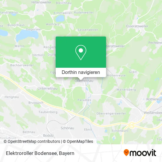 Elektroroller Bodensee Karte
