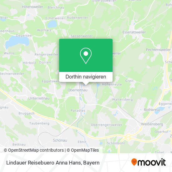 Lindauer Reisebuero Anna Hans Karte