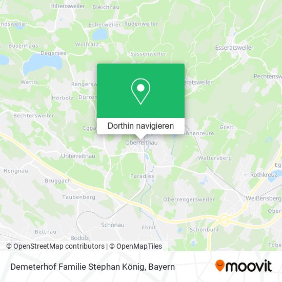 Demeterhof Familie Stephan König Karte