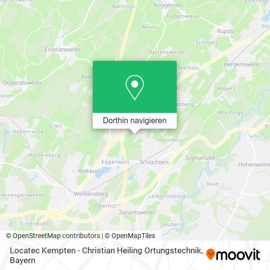 Locatec Kempten - Christian Heiling Ortungstechnik Karte