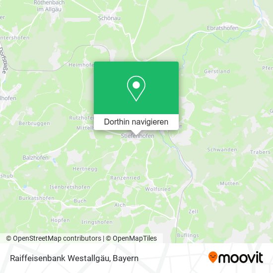 Raiffeisenbank Westallgäu Karte
