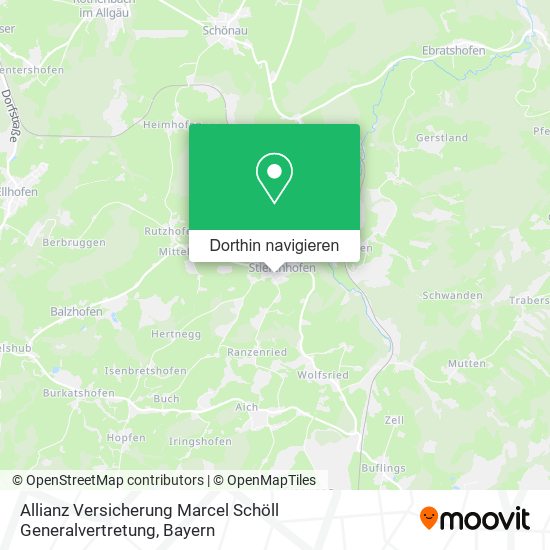 Allianz Versicherung Marcel Schöll Generalvertretung Karte
