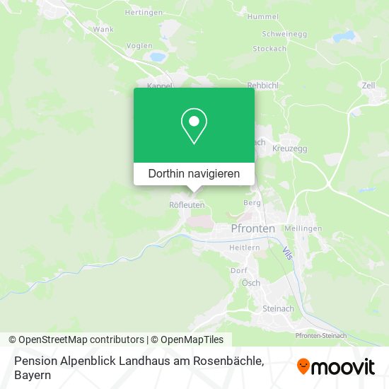 Pension Alpenblick Landhaus am Rosenbächle Karte