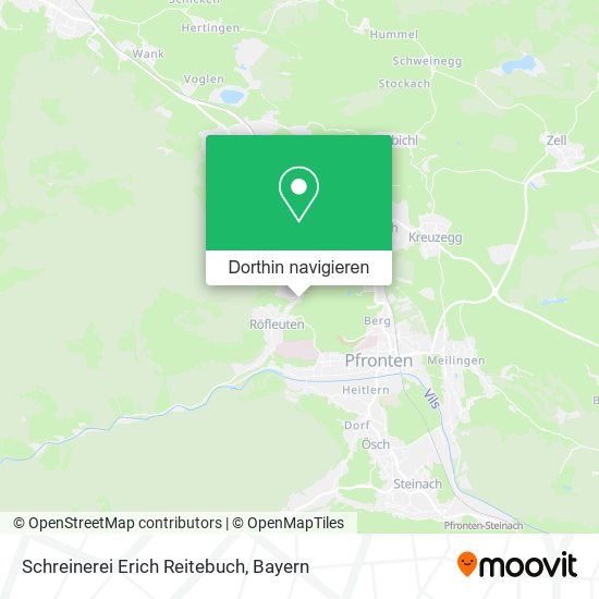 Schreinerei Erich Reitebuch Karte