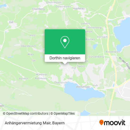 Anhängervermietung Mair Karte