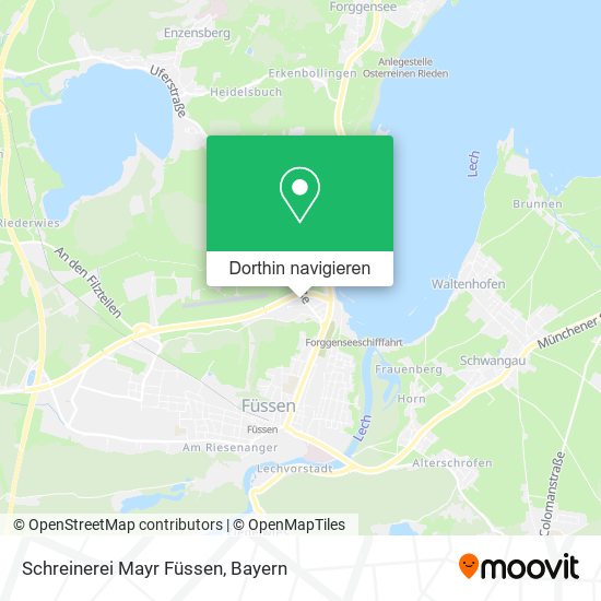 Schreinerei Mayr Füssen Karte