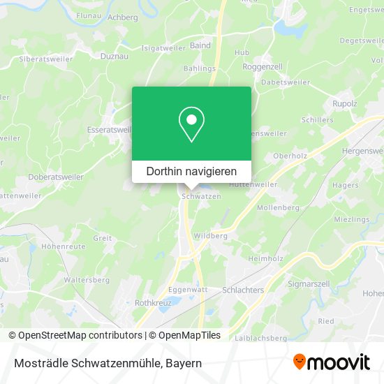 Mosträdle Schwatzenmühle Karte