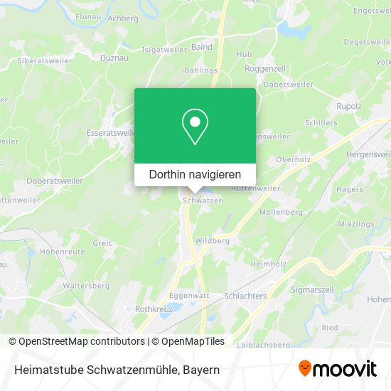 Heimatstube Schwatzenmühle Karte
