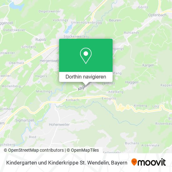 Kindergarten und Kinderkrippe St. Wendelin Karte