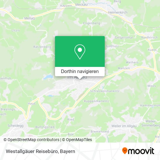Westallgäuer Reisebüro Karte