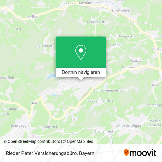 Rieder Peter Versicherungsbüro Karte
