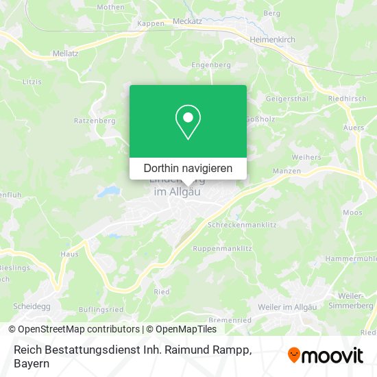 Reich Bestattungsdienst Inh. Raimund Rampp Karte