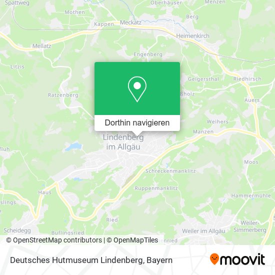 Deutsches Hutmuseum Lindenberg Karte