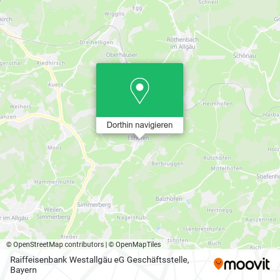 Raiffeisenbank Westallgäu eG Geschäftsstelle Karte