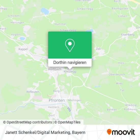 Janett Schenkel / Digital Marketing Karte