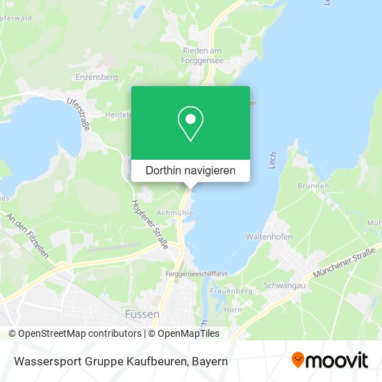 Wassersport Gruppe Kaufbeuren Karte