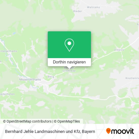 Bernhard Jehle Landmaschinen und Kfz Karte