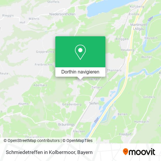 Schmiedetreffen in Kolbermoor Karte