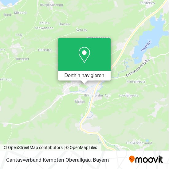 Caritasverband Kempten-Oberallgäu Karte