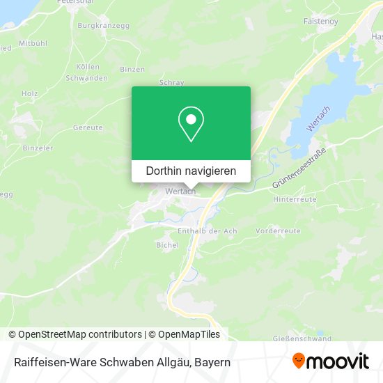 Raiffeisen-Ware Schwaben Allgäu Karte