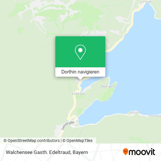 Walchensee Gasth. Edeltraud Karte