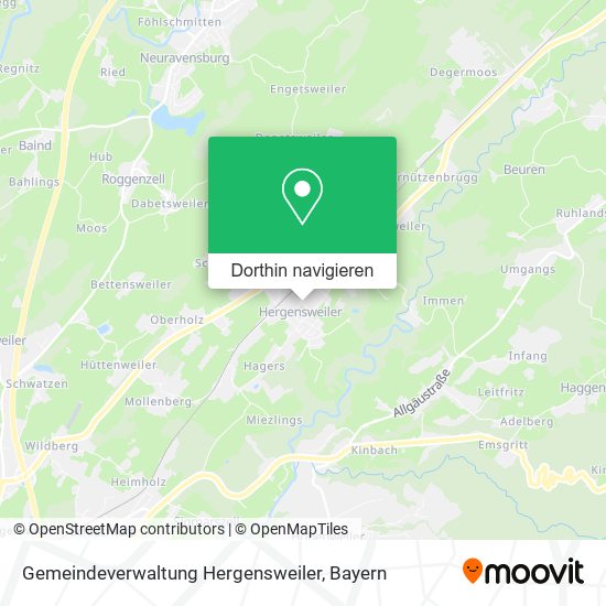 Gemeindeverwaltung Hergensweiler Karte