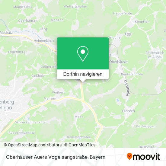 Oberhäuser Auers Vogelsangstraße Karte