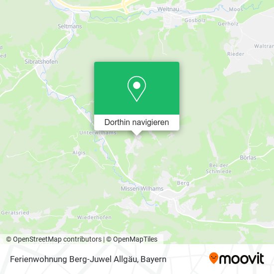 Ferienwohnung Berg-Juwel Allgäu Karte