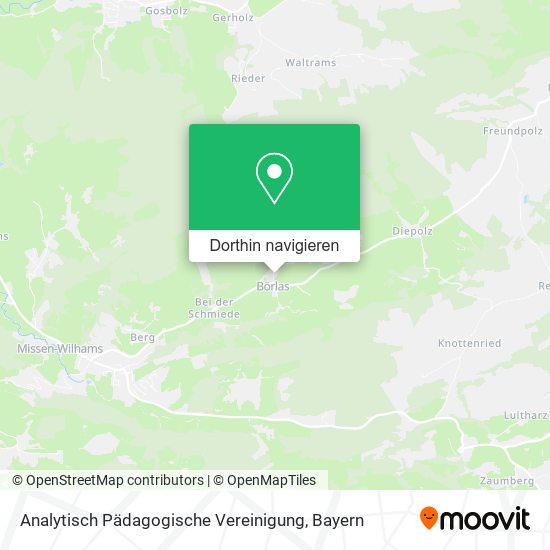 Analytisch Pädagogische Vereinigung Karte