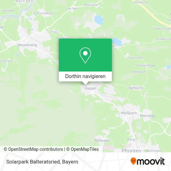 Solarpark Balteratsried Karte
