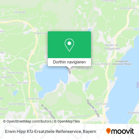 Erwin Hipp Kfz-Ersatzteile Reifenservice Karte