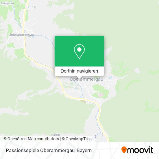 Passionsspiele Oberammergau Karte