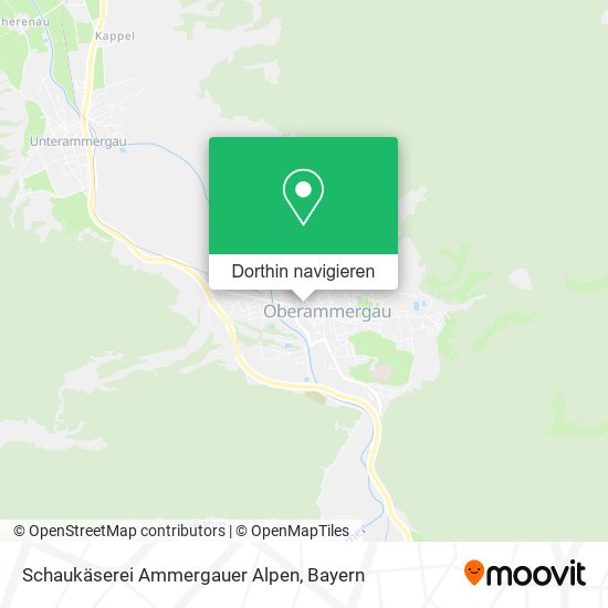 Schaukäserei Ammergauer Alpen Karte