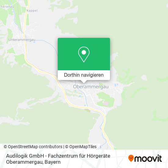 Audilogik GmbH - Fachzentrum für Hörgeräte Oberammergau Karte