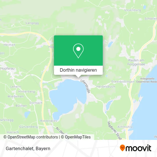 Gartenchalet Karte