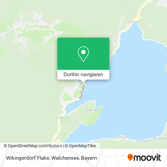 Wikingerdorf Flake, Walchensee Karte