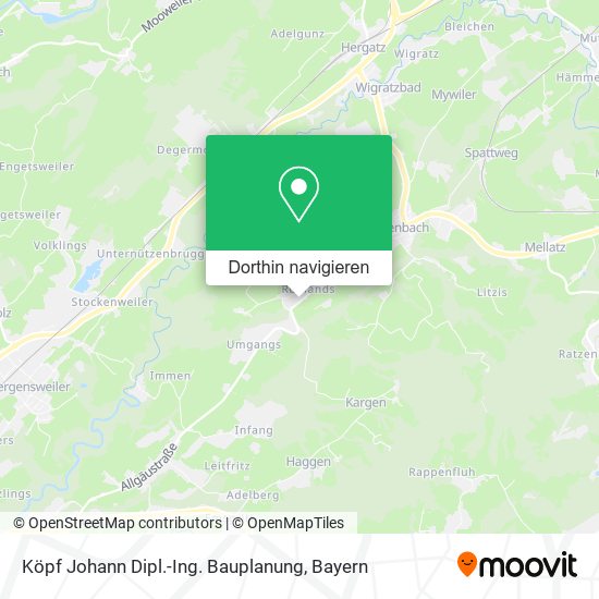 Köpf Johann Dipl.-Ing. Bauplanung Karte