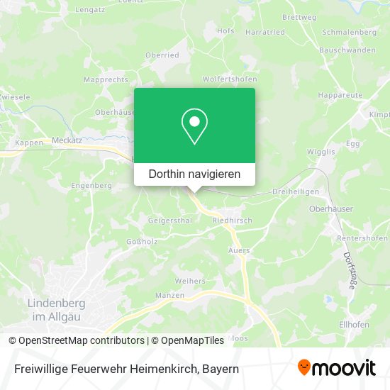 Freiwillige Feuerwehr Heimenkirch Karte