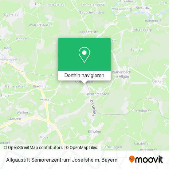 Allgäustift Seniorenzentrum Josefsheim Karte