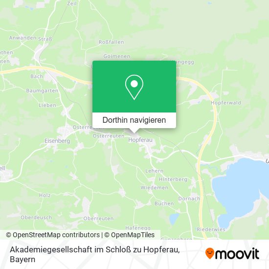 Akademiegesellschaft im Schloß zu Hopferau Karte