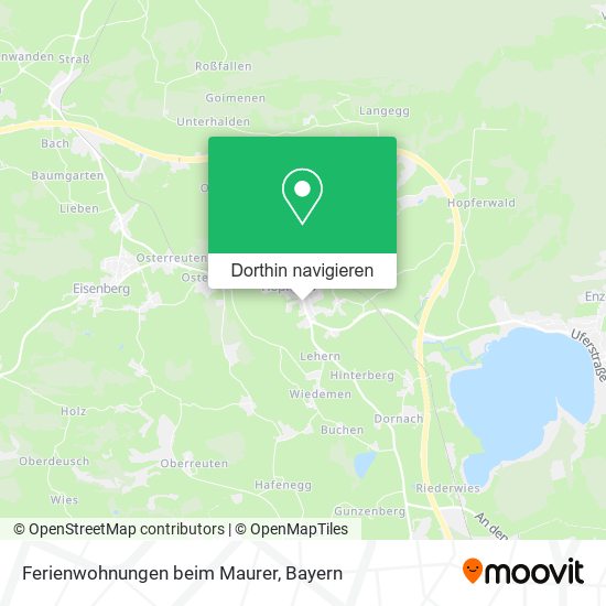 Ferienwohnungen beim Maurer Karte