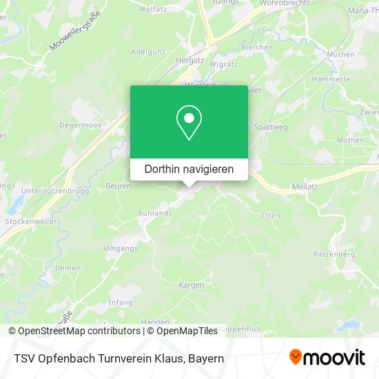 TSV Opfenbach Turnverein Klaus Karte