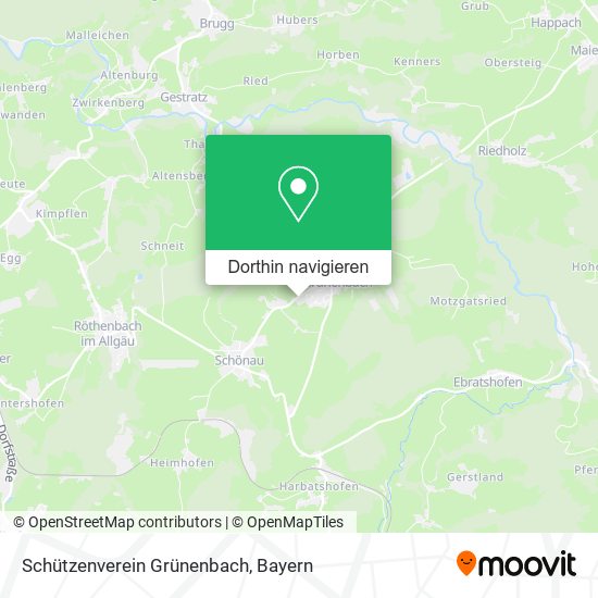 Schützenverein Grünenbach Karte