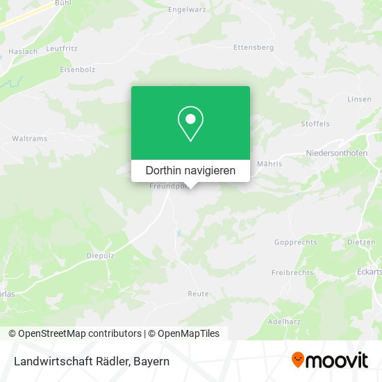 Landwirtschaft Rädler Karte
